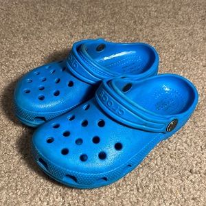 Blue Crocs Size 12